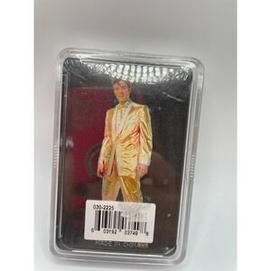 Elvis Presley Playing Cards in Clear Acrylic Case White Organza Bag New#519